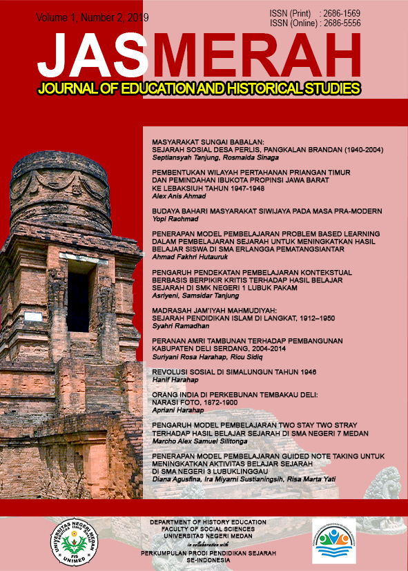 Jasmerah: Journal of Education and Historical Studies